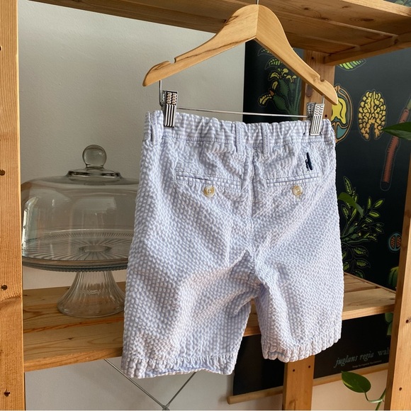 Johnnie-O Blue White Stripe Seersucker Surfsucker Shorts 6 - Picture 5 of 12
